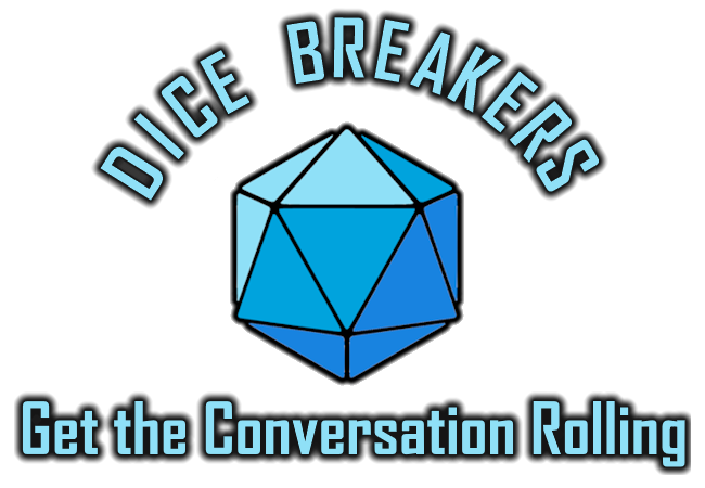 Dice Breakers Blue Icosahedron Logo